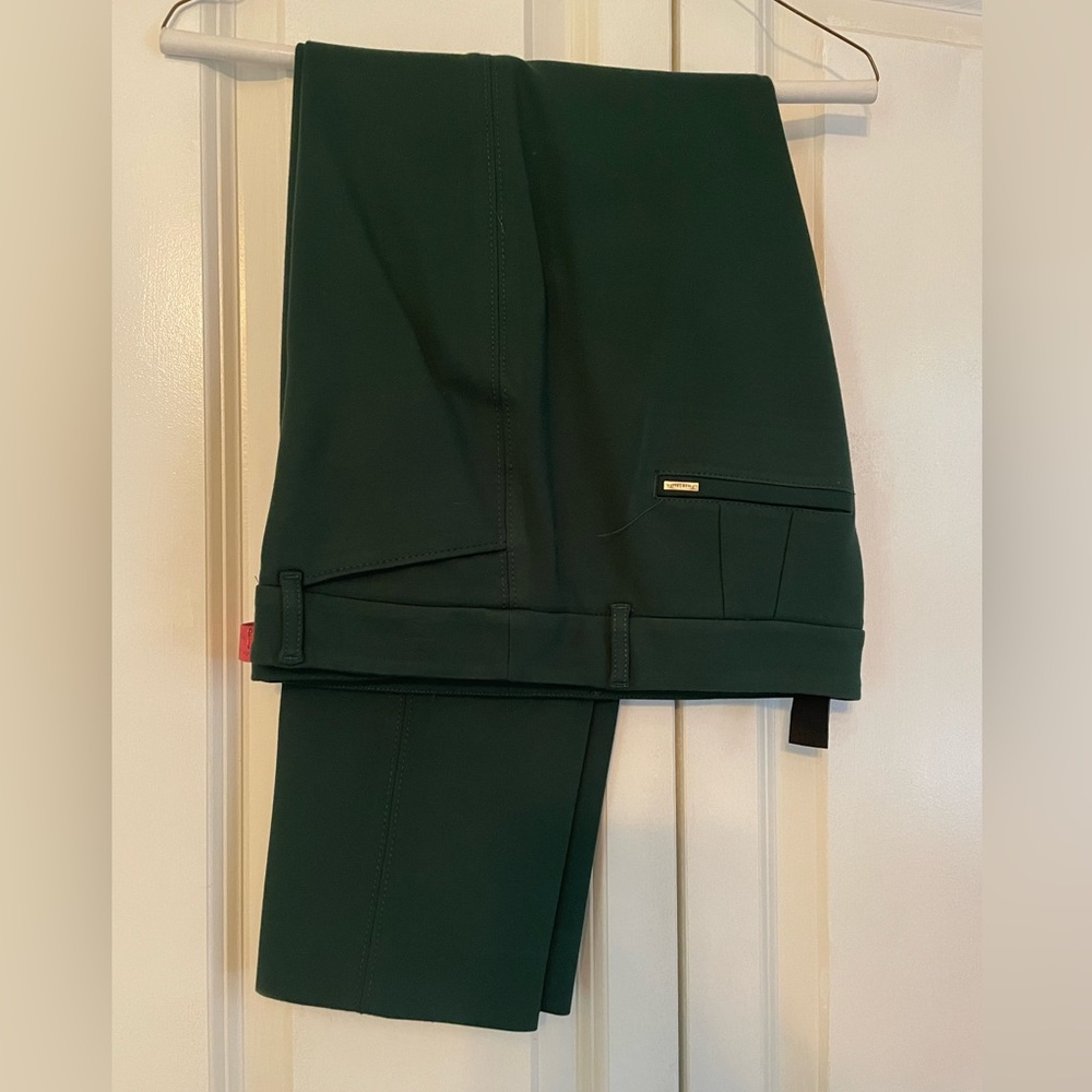 Hunter green ankle suit pants